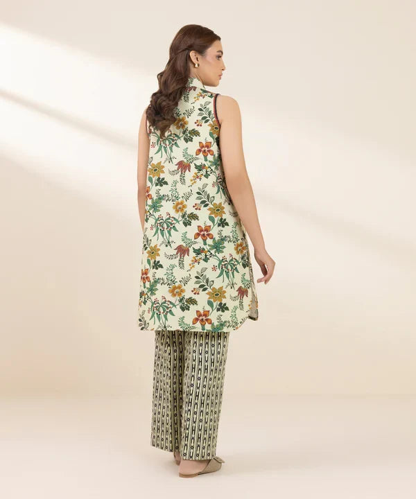 2 Piece - Printed Khaddar Suit