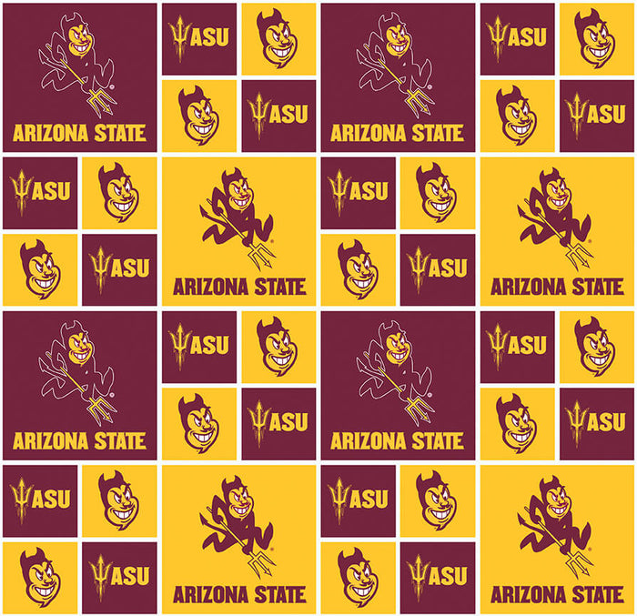 Arizona State College Block Cotton ASU020