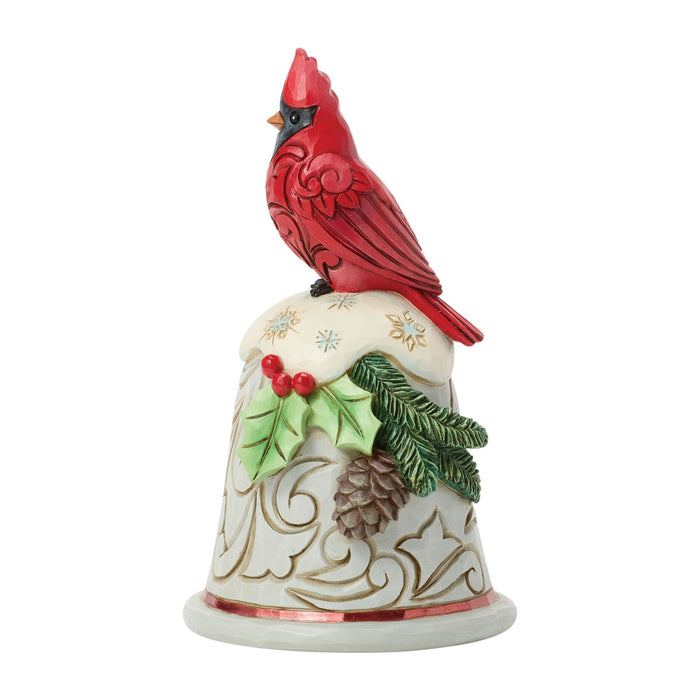 Cardinal Perched on Bell Pint