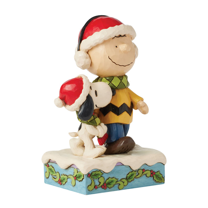 Charlie & Snoopy Wearing Scarf