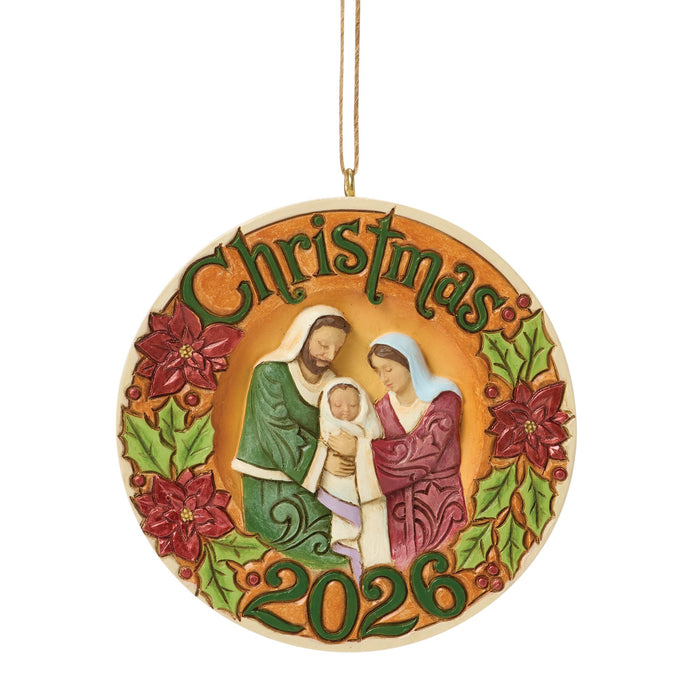 Dated 2026 Holy Family Orn