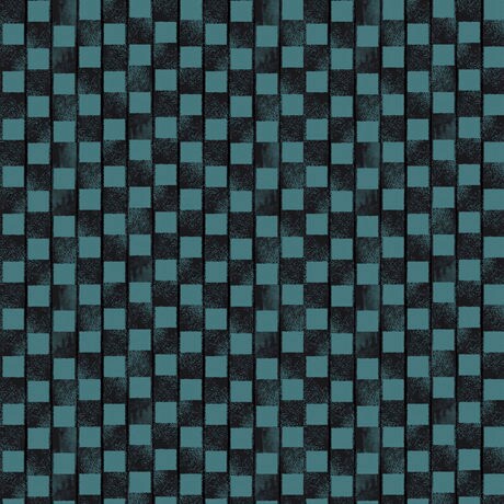 Down On The Farm CHECK TEAL 27860-Q By QT Fabrics