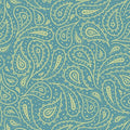 Down On The Farm PAISLEY TEAL 27859-Q By QT Fabrics
