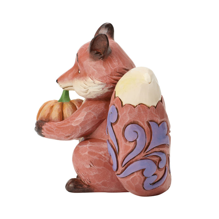 Fox with Pumpkin FIgurine