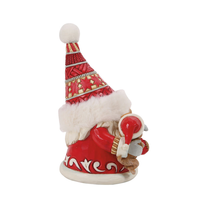Gnome Hugging Cute Puppy Fig