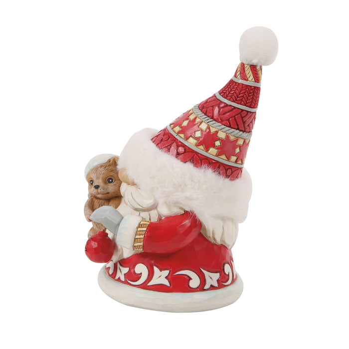 Gnome Hugging Cute Puppy Fig