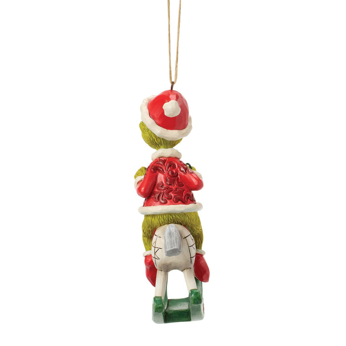Grinch on Rocking Horse Orn
