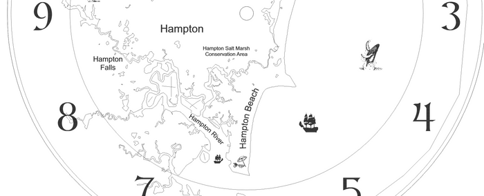 Hampton NH Time and Tide Clocks
