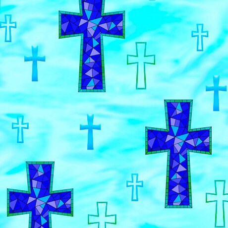 How Sweet The Sound By QT Fabrics Amazing Grace Cross Fabric  27954 -Q