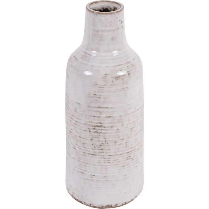 Laura Ashley Stoneware Large Vase, Ceramic, White Lowick