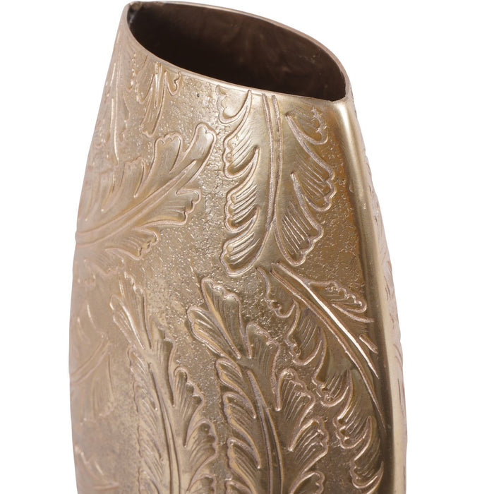 Laura Ashley Winspear Oval Barrel Vase in Gold - 37cm