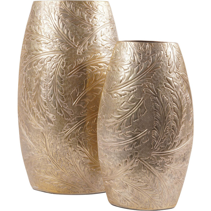 Laura Ashley Winspear Oval Barrel Vase in Gold - 37cm