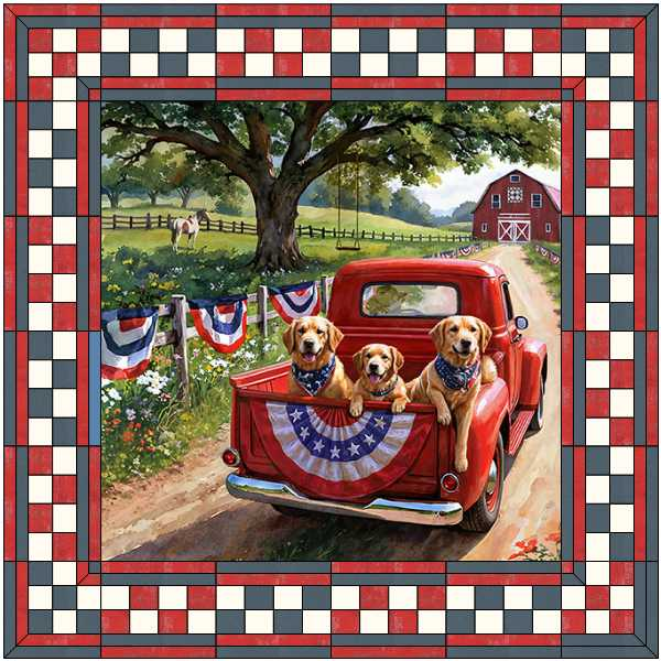Red Truck Road Trip Quilt Kit