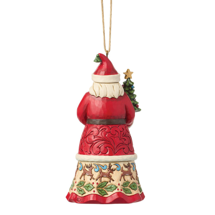 Santa With Gifts Ornament