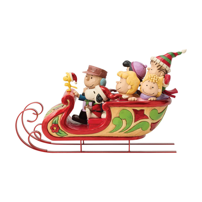 Snoopy and Friends in Sleigh