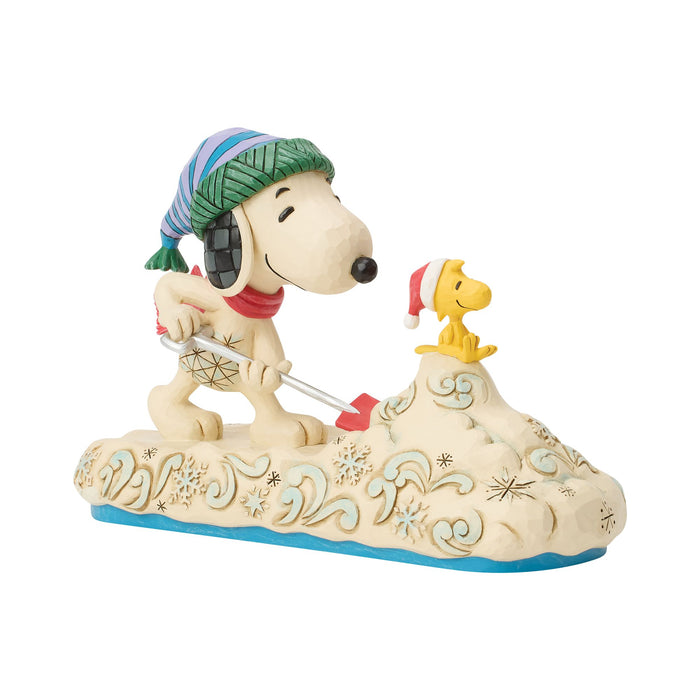 Snoopy Shoveling Snow