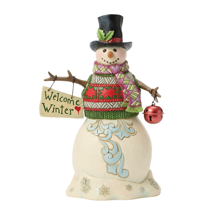Snowman and Hanging Sign Fig