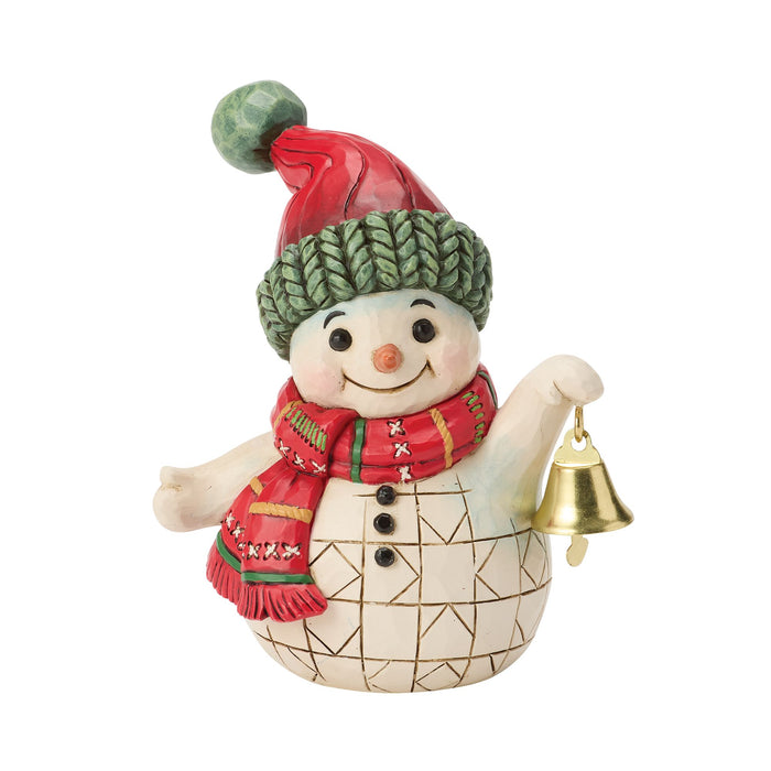 Snowman Holding Bell Mini