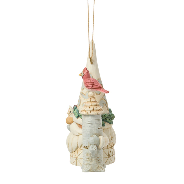 Wdlnd Gnome with Birdhouse Orn