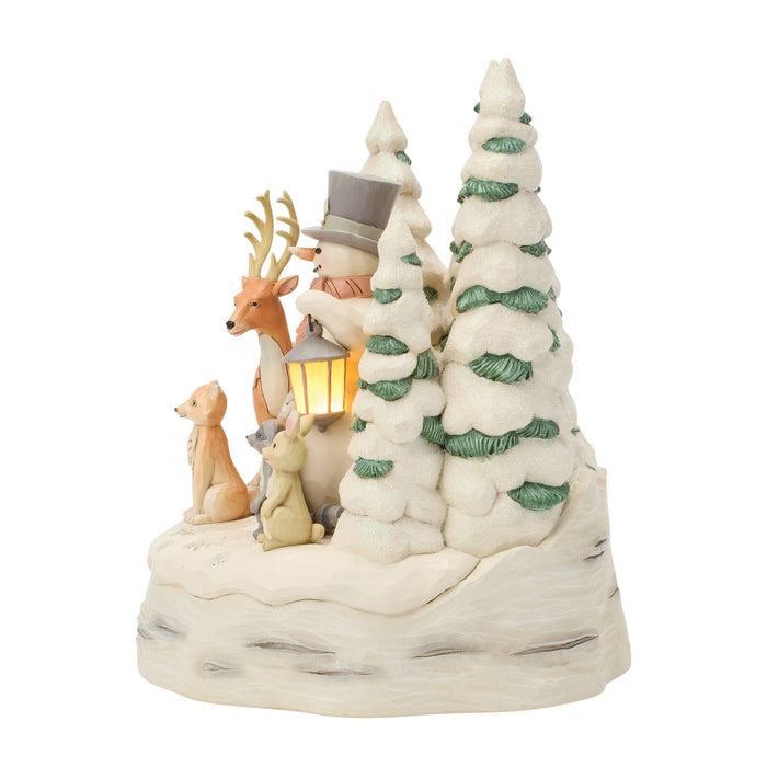 Wdlnd Snowman with Forest Fig