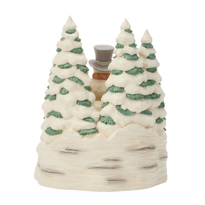 Wdlnd Snowman with Forest Fig